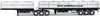 1/50 Freighter Flat Top B-Double Trailer Set (Gloss Black)