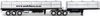1/50 Freighter Flat Top B-Double Trailer Set (Gloss Black)