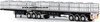 1/50 Freighter Flat Top B-Double Trailer Set (Gloss Black)