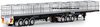 1/50 Freighter Flat Top B-Double Trailer Set (Gloss Black)