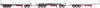 1/50 Freighter Triple Road Train Trailer & Dolly Set (White & Red)