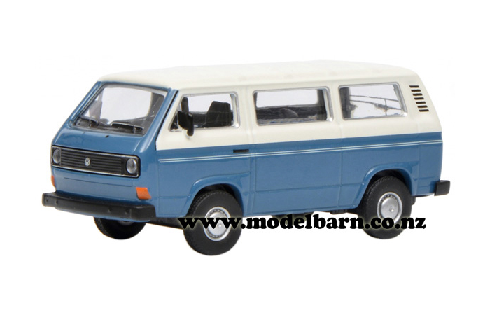 1/64 VW Kombi T3 Bus (blue & white)