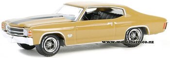 1/64 Chev Chevelle SS 454 (1971, mustard & black)-vehicles-Model Barn