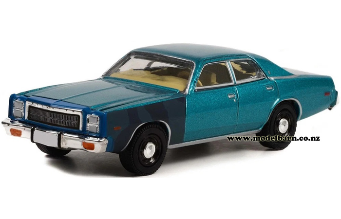 1/64 Plymouth Fury (1977, light blue) "Hunter"