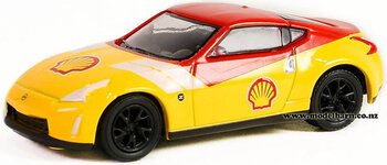 1/64 Nissan 370Z (2020, yellow & red) "Shell"-vehicles-Model Barn