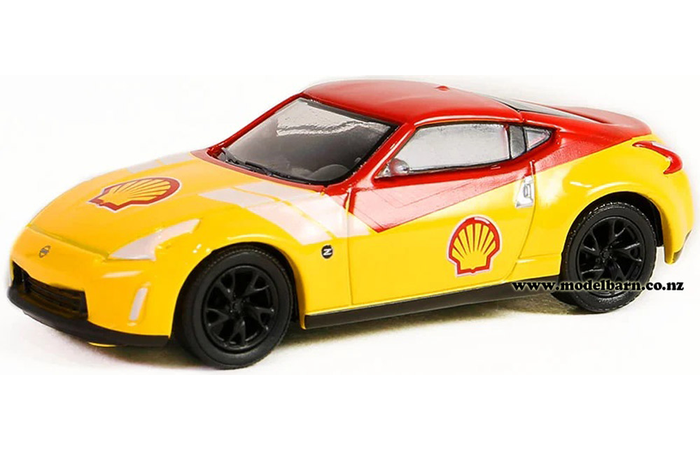 1/64 Nissan 370Z (2020, yellow & red) "Shell"