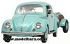 1/43 VW Beetle Ovali (turquoise) with Westfalia Trailer 