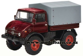1/64 Mercedes Unimog U406 Kitset (dark red)-mercedes-Model Barn
