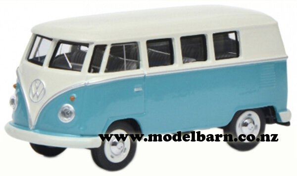 4R-795 EM 1/64 フォルクスワーゲン VW T1 BUS COMBI 1/64 VW Kombi T1 Bus Kitset (turquoise & white) - Vehicles