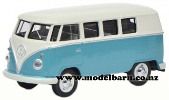 1/64 VW Kombi T1 Bus Kitset (turquoise & white)-volkswagen-Model Barn