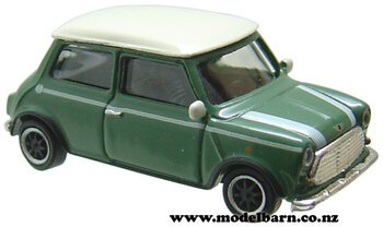 1/87 Mini Cooper (green & white)-mini-Model Barn