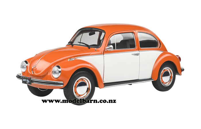 1/18 VW Beetle 1303 (1974, orange & white)