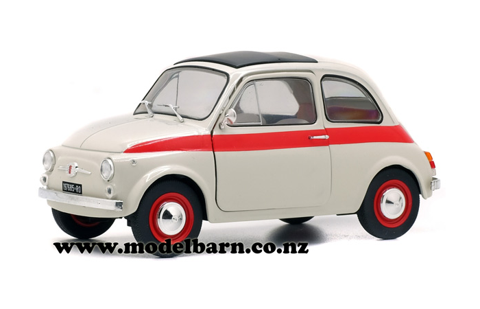 1/18 Fiat 500 L Sport (1965, white & red)