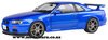 1/18 Nissan Skyline GTR (1999, Bayside Blue)