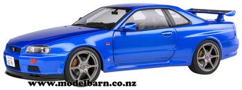 1/18 Nissan Skyline GTR (1999, Bayside Blue)-nissan-and-datsun-Model Barn