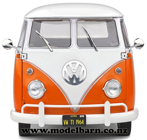 VOLKSWAGEN T1 PICK UP 1950 ORANGE/BLANC 1/18 - Mystères et