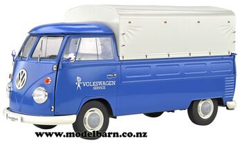 1/18 VW T1 Kombi Pick-Up (1950, blue) "Volkswagen Service"-volkswagen-Model Barn