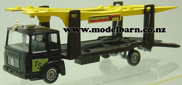 1/43 Renault Car Transporter & Trailer (black & yellow