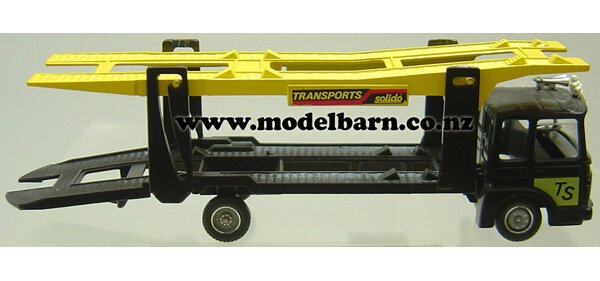 1/43 Renault Car Transporter & Trailer (black & yellow