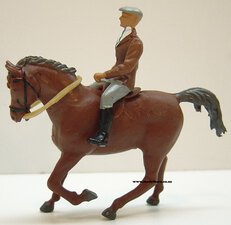 1/32 Man on Hunter Figure (grey hat)-animals-and-figurines-Model Barn