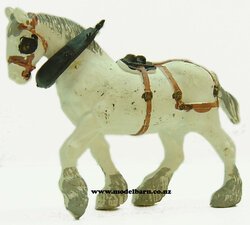 1/32 Clydesdale Horse (white)-animals-and-figurines-Model Barn