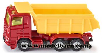 Scania Tip Truck (red & yellow, 84mm)-scania-Model Barn