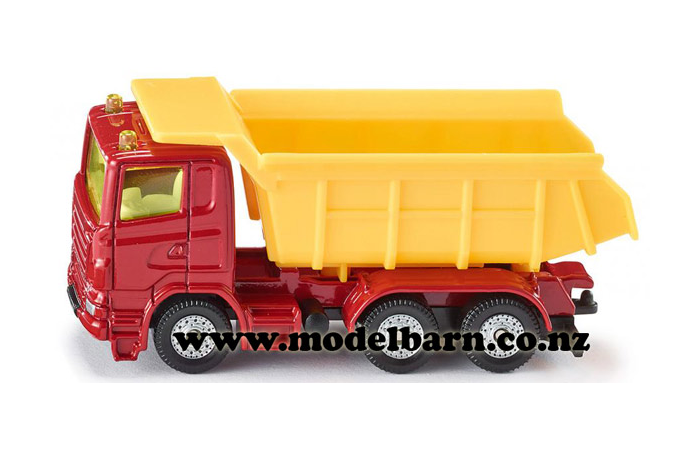 Scania Tip Truck (red & yellow, 84mm)