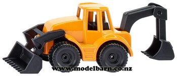 Backhoe Loader (orange & black, 118mm)-other-construction-Model Barn