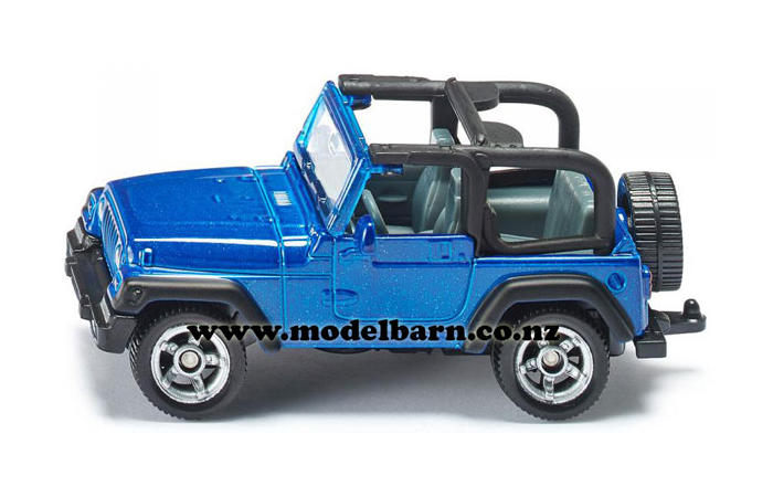 Jeep Wrangler (blue, 76mm)