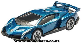 Lamborghini Veneno (metallic blue, 79mm)-lamborghini-Model Barn