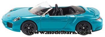 Porsche 911 Turbo S Convertible (blue, 80mm)-porsche-Model Barn