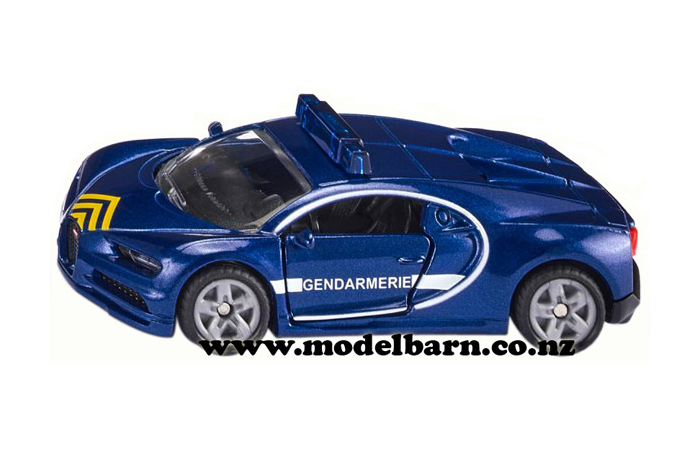 Bugatti Chiron Gendarmerie Car (blue, 80mm)