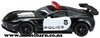 Chev Corvette ZR1 US Police Car (black & white, 83mm)
