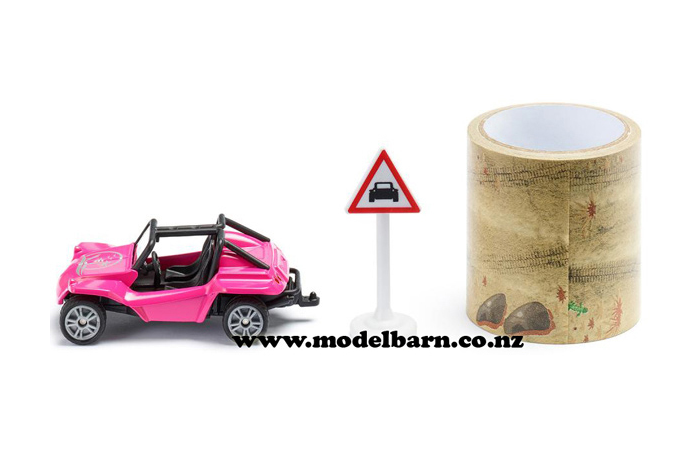 Beach Buggy (pink, 72mm) with 5m Tape Race