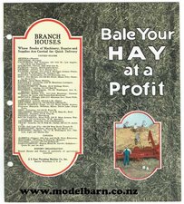 Case Stationary Baler Brochure "Bale your Hay at a Profit"-case-Model Barn