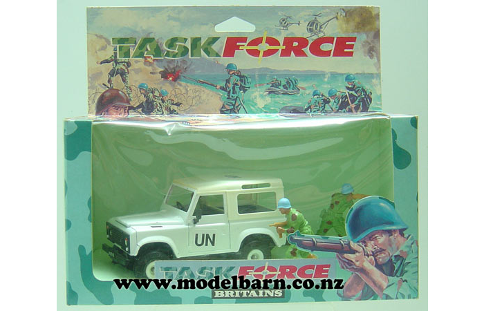 1/32 Land Rover & Soldiers Set (UN) "Taskforce"