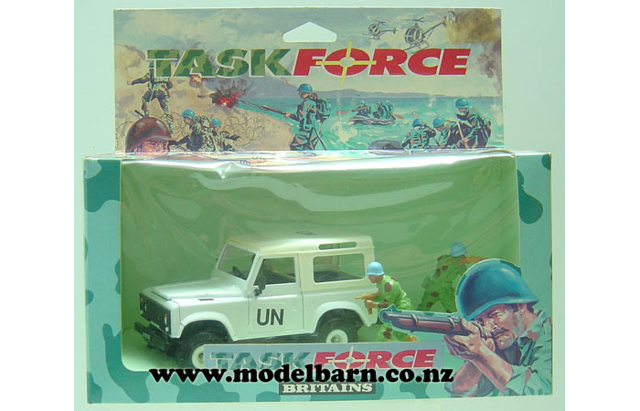 1/32 Land Rover & Soldiers Set (UN) "Taskforce"