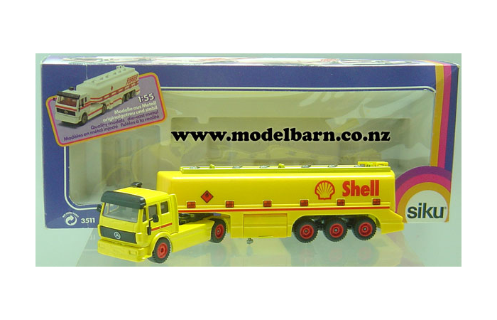 1/55 Mercedes & Semi Shell Tanker Trailer