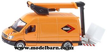 1/50 Mercedes Sprinter Van with Aerial Work Platform "Versalift"-mercedes-Model Barn