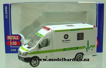 1/50 Mercedes Ambulance "St John" (white) First Edition-mercedes-Model Barn