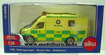 1/50 Mercedes Ambulance "St John" (yellow) Third Edition-mercedes-Model Barn