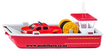Fire Brigade Boat with Ford F-150 Pick-Up-ford-Model Barn