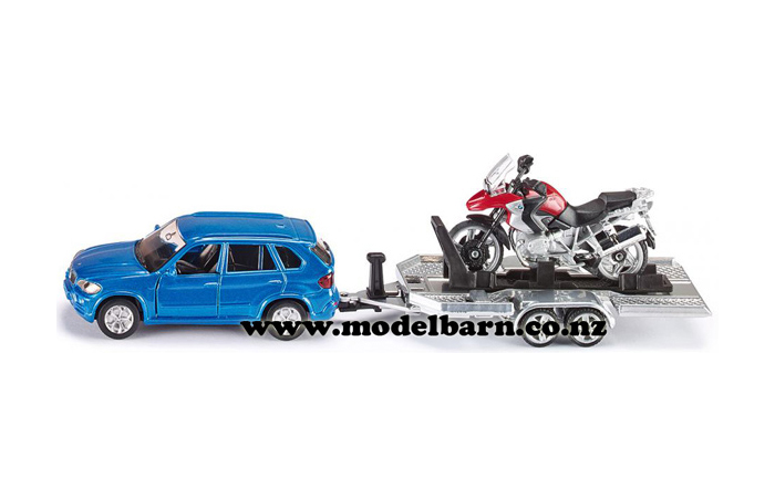 1/55 BMW X5 with Trailer & Motorbike