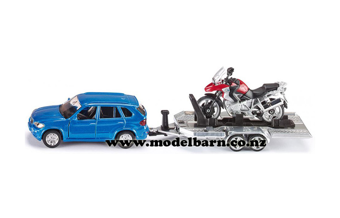 1/55 BMW X5 with Trailer & Motorbike