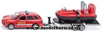 1/55 Porsche Cayenne with Trailer & Hovercraft "Rescue"-porsche-Model Barn