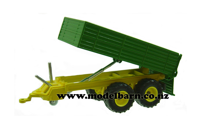 1/32 Tandem Axle Tip Trailer (green & yellow)