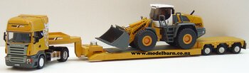 1/50 Scania R620 with Low Loader & Liebherr R580 Set-scania-Model Barn