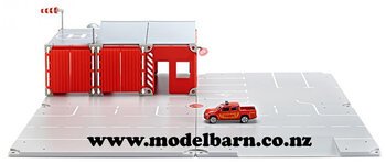 Fire Station Play Set (small) "Siku World"-parts,-accessories,-buildings-and-games-Model Barn