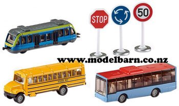 Urban Public Transport Set (6)-buses,-coaches-and-trams-Model Barn