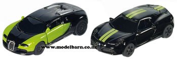 Bugatti Veyron & Alfa Romeo 4C "Black & Green"-bugatti-Model Barn